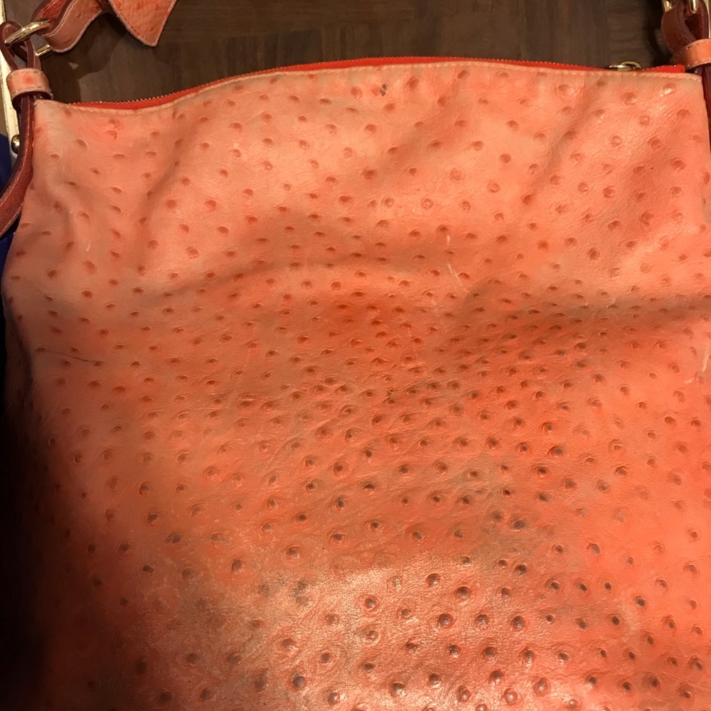 Dooney & Bourke Vintage Large Ostrich Satchel - Picture 3 of 6